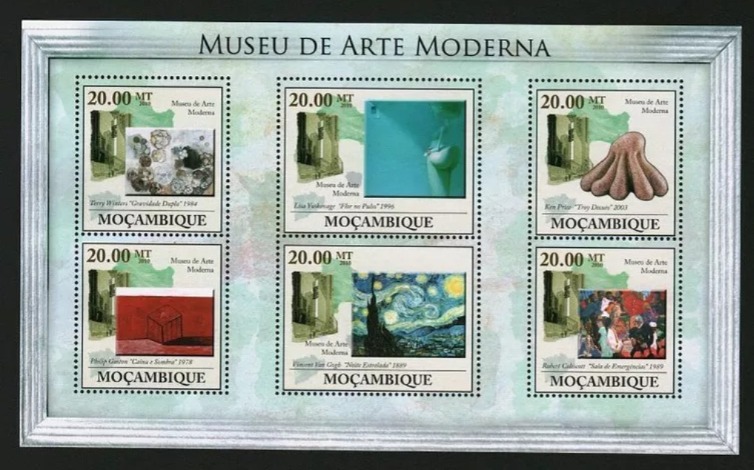 Mozambique 2010 Modern Art Museum M/S MNH