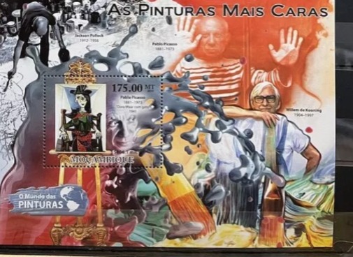 Mozambique 2011 Picasso Renoir Klimt Van Gogh M/S MNH