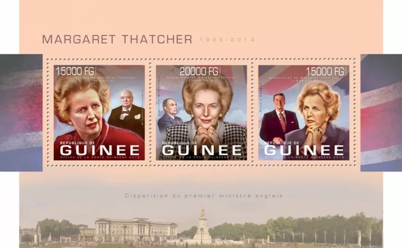 Guinee 2013 Margaret Thatcher M/S MNH