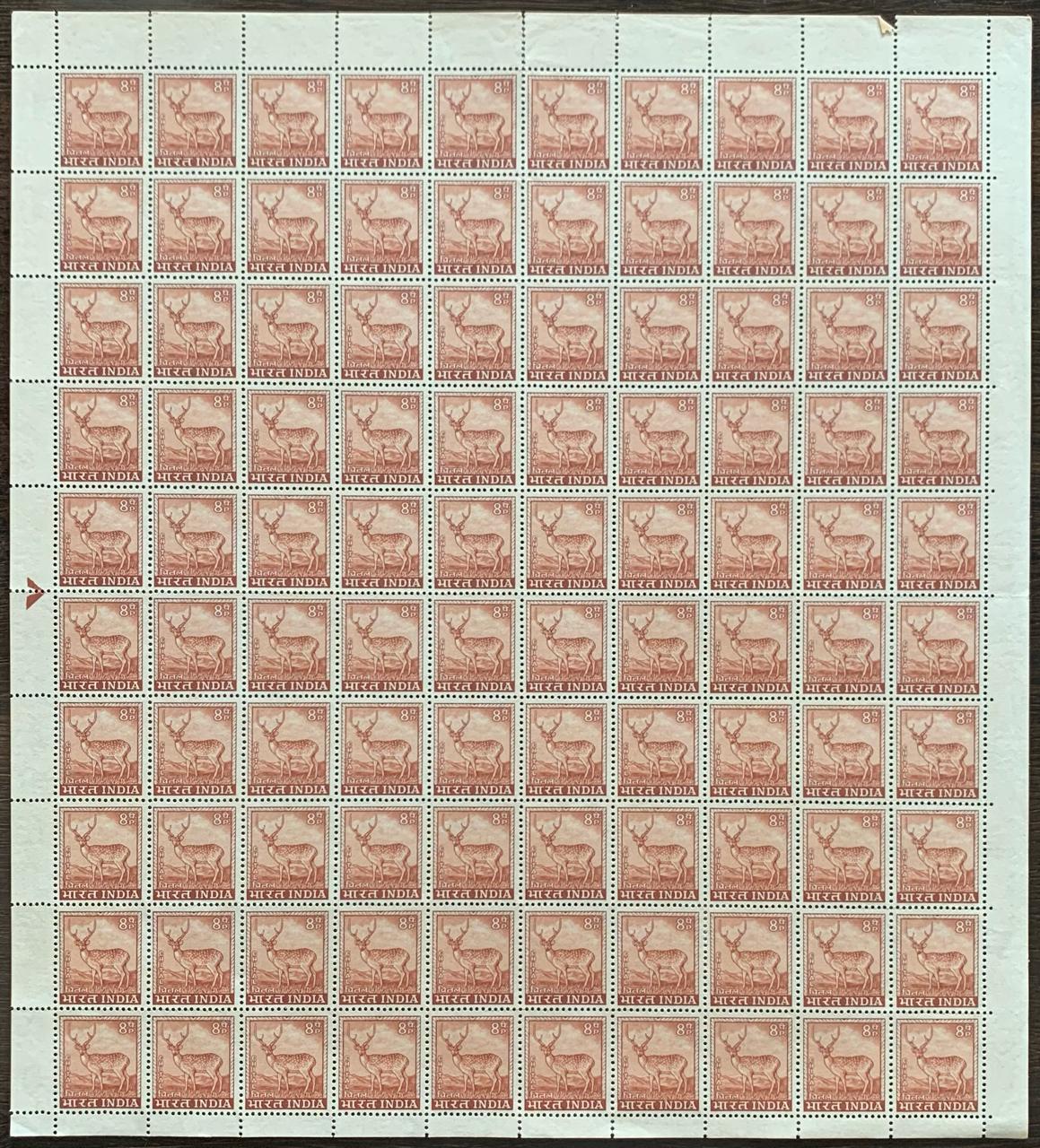 India Definitive 4th Deer Full Sheet