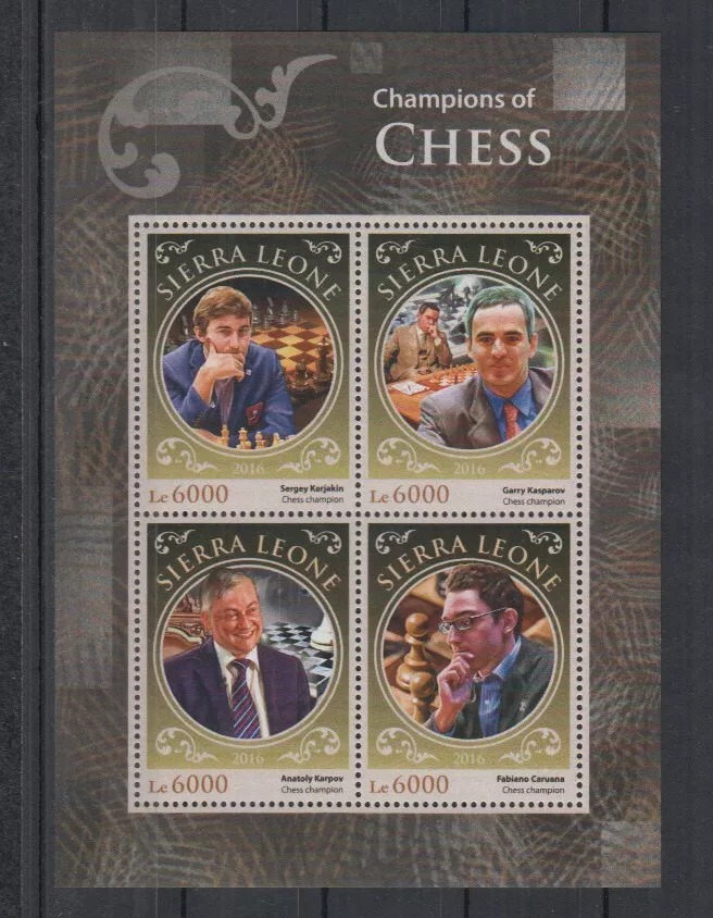 Sierra Leone 2016 Chess M/S MNH