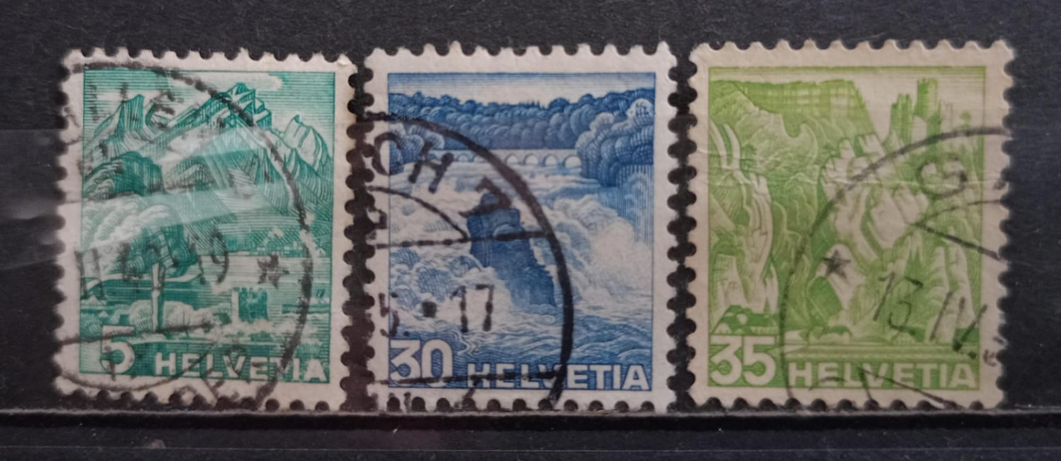 Switzerland 1936 Stamps 3V Used Set