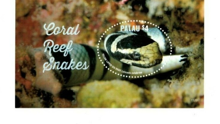 Palau 2015 Coral Reef Snakes M/S MNH