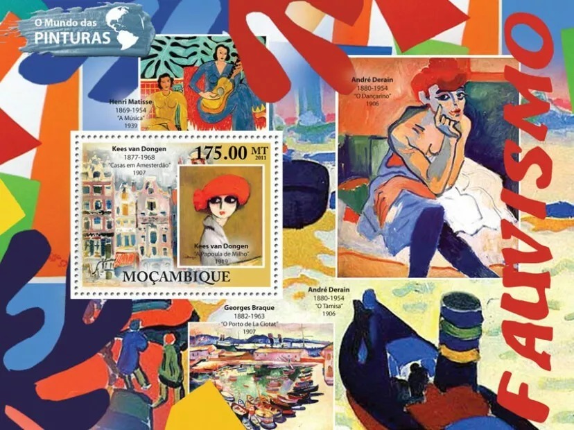 Mozambique 2011 Fauvism Kees van Dongen M/S MNH