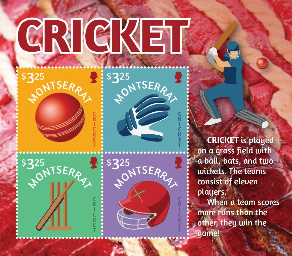 Montserrat 2016 Cricket M/S MNH