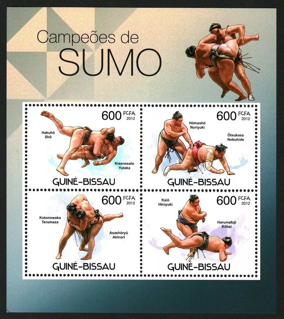 Guinea Bissau 2012 champions of Sumo M/S MNH