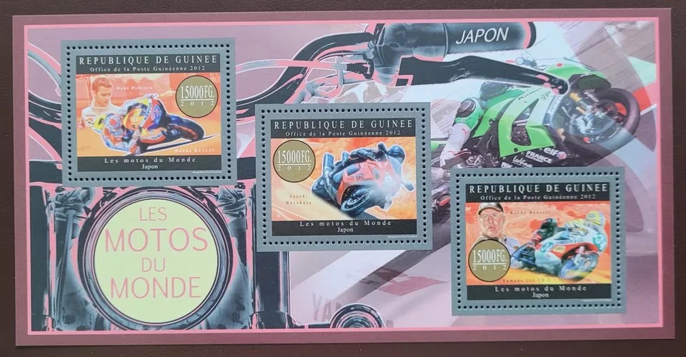 Guinee 2012 Motorcycles of Japan M/S MNH