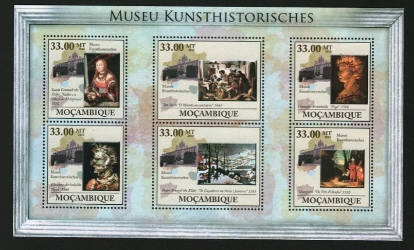 Mozambique 2010 Kunst Historic Museum Painting M/S MNH
