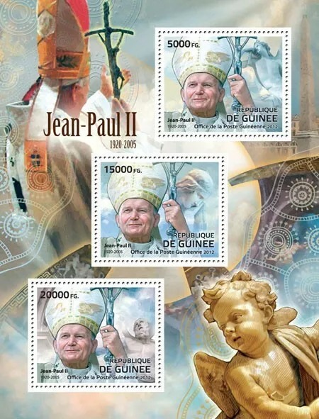 Guinee 2012 Pope John Paul II M/S MNH