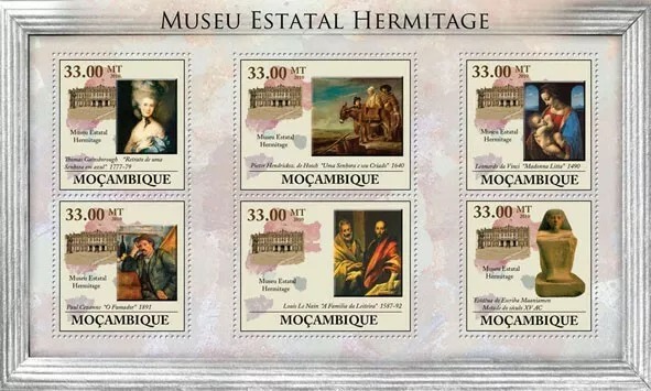 Mozambique 2010 Hermitage Museum M/S MNH