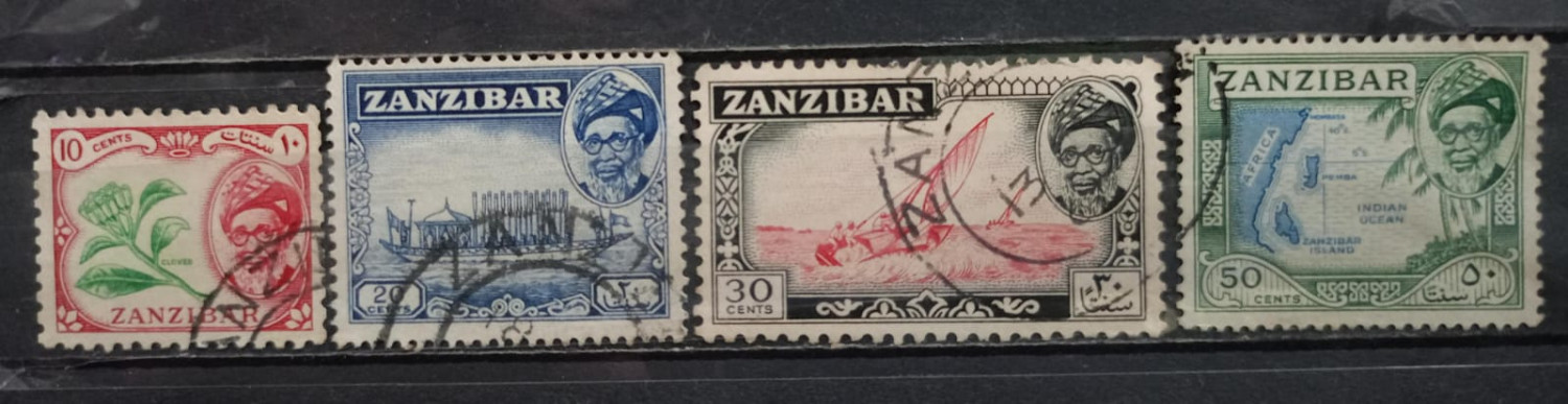 Zanzibar 1957 Stamps 4V Used Set