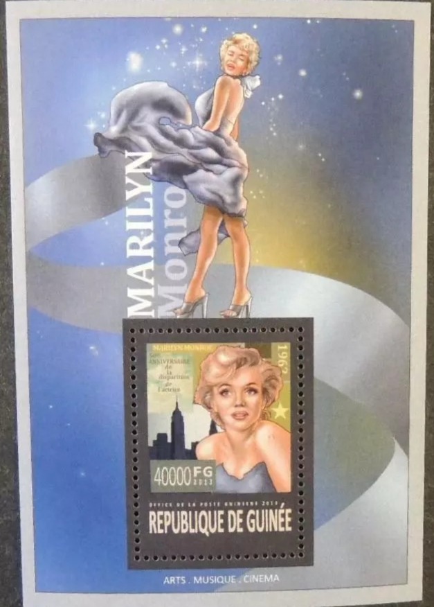 Guinee 2013 Marilyn Monroe M/S MNH