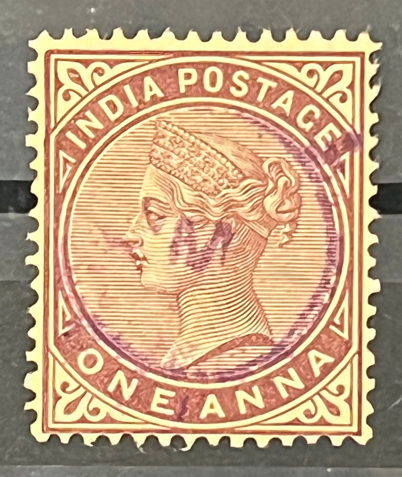 India 1885 QV 1a Local Overprint M in Circle Mint