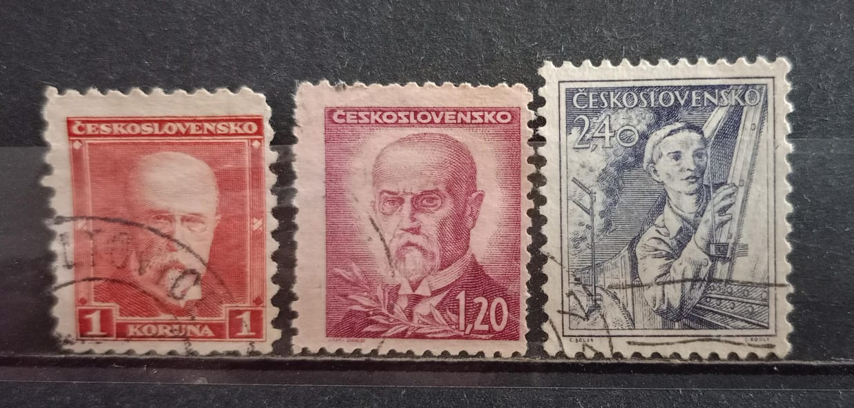 Ceskoslovesko 90's Stamps 3V Used Set