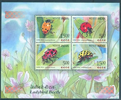 India 2017 Ladybird Beetle Miniature Sheet MNH