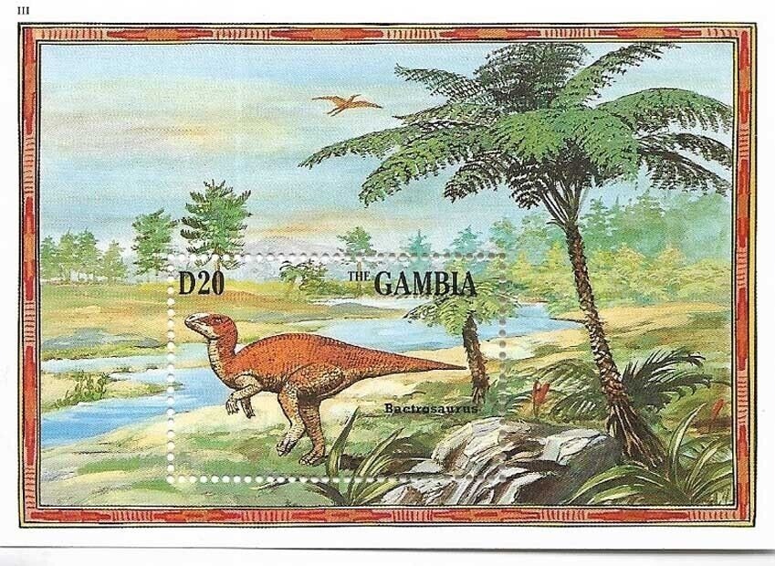 Gambia 1998 Dinosaurs M/S MNH