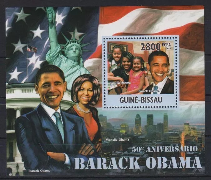 Guinea Bissau 2011 Barack Obama M/S HMN