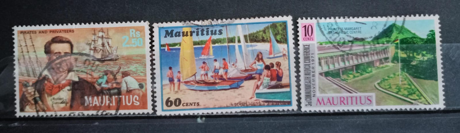 Mauritius 90's Stamps 3V Used Set