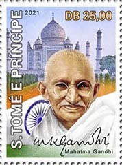 Sao Tome Mahatma Gandhi 1v Stamp MNH