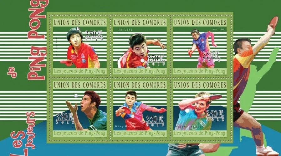 Comoros 2010 Table Tennis Ping Pong M/S MNH