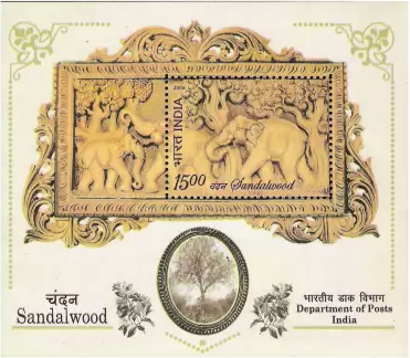 India 2006 Sandalwood Miniature Sheet MNH