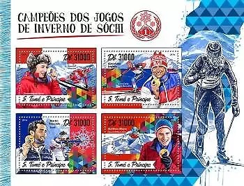 Sao Tome 2016 Olympics Winter Sports Stamps M/S MNH