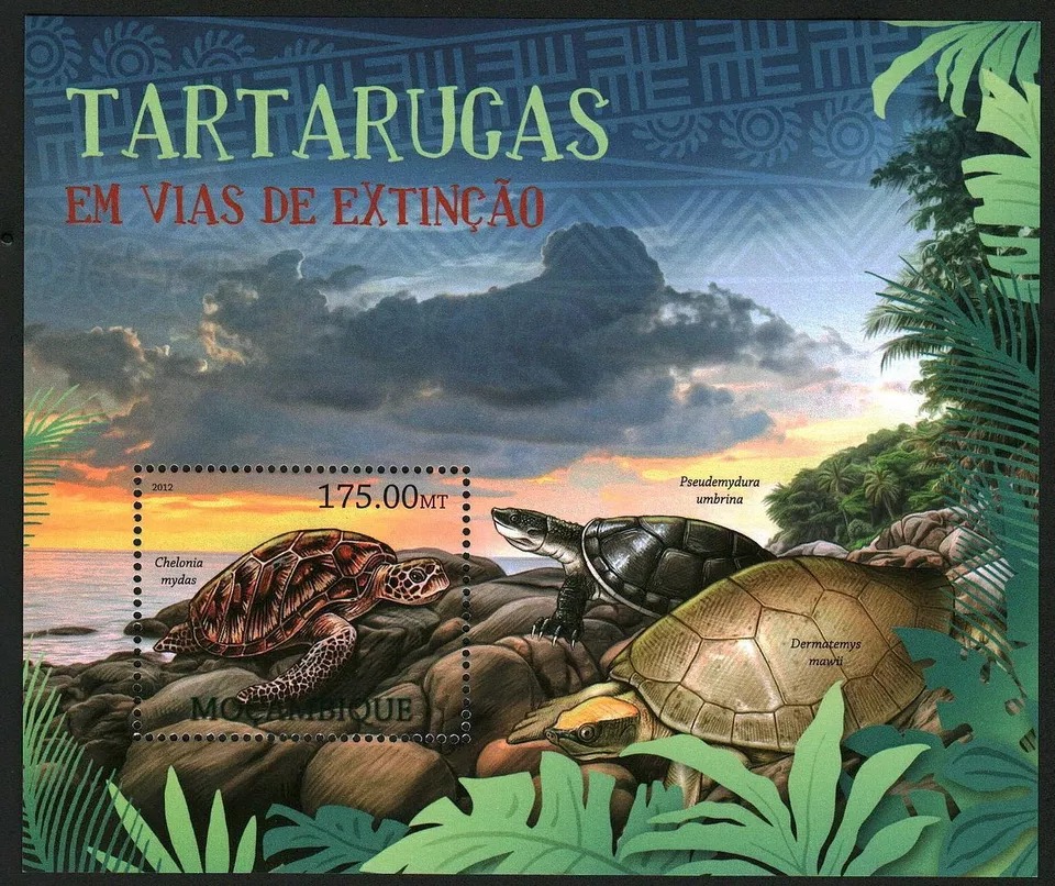 Mozambique 2012 Turtles M/S MNH