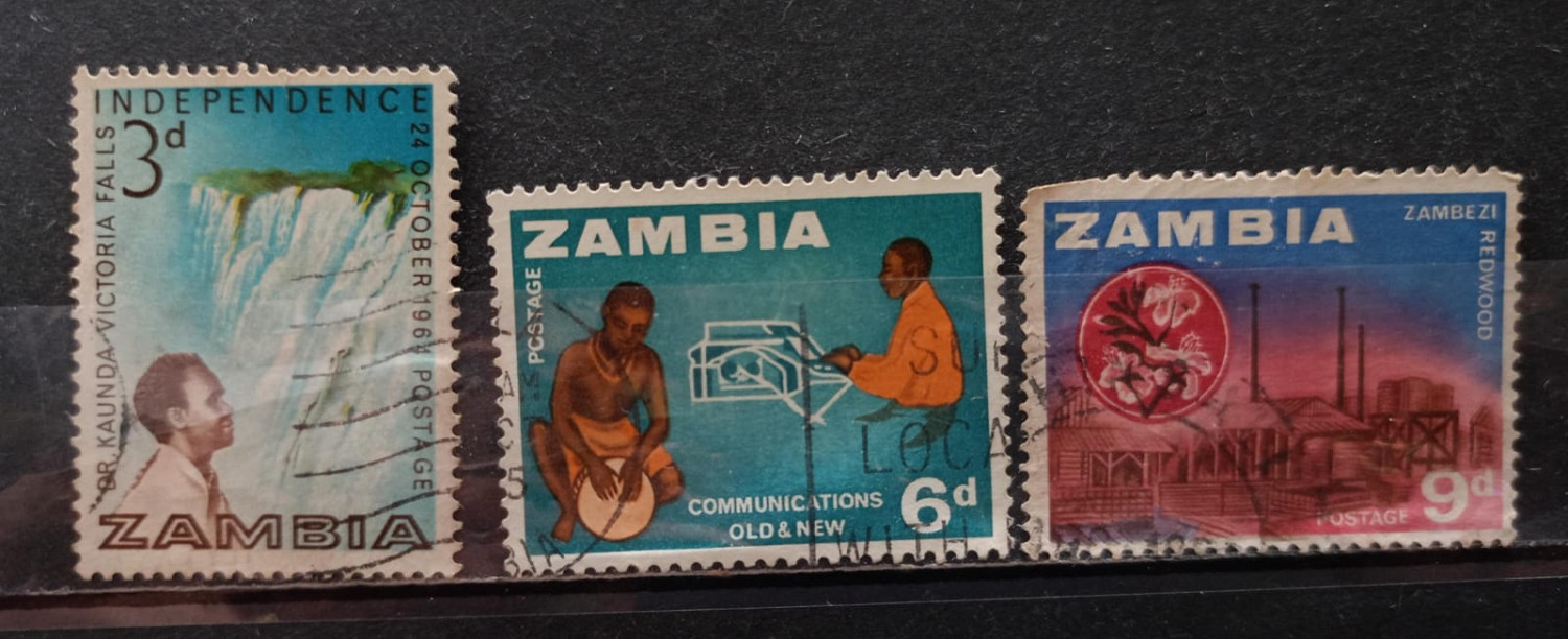 Zambia 90's Stamps 3V Used Set