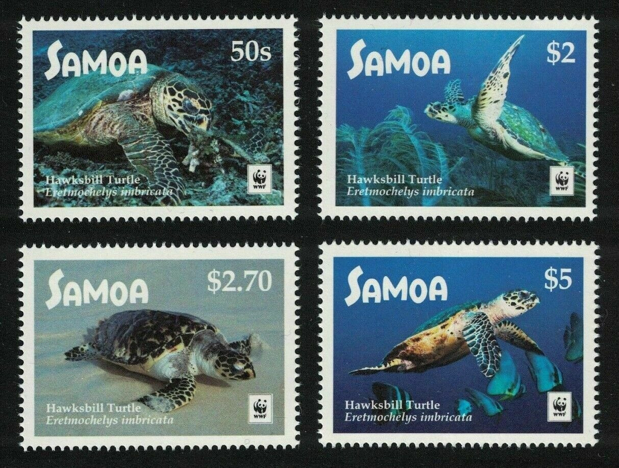 Samoa 2016 WWF Hawksbill Turtles, 4v Set MNH