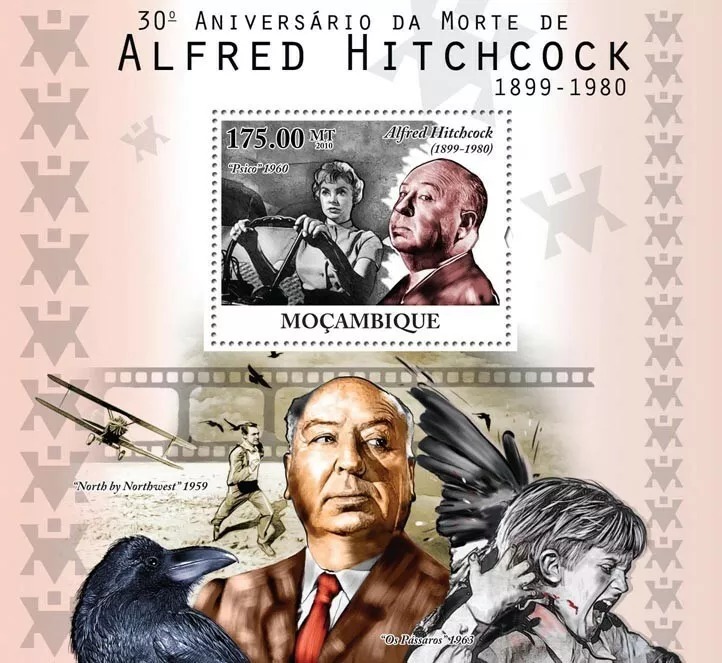 Mozambique 2010 Alfred Hitchcock M/S MNH