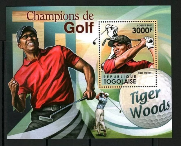 Togo 2011 Champion Of Golf Stamps M/S MNH