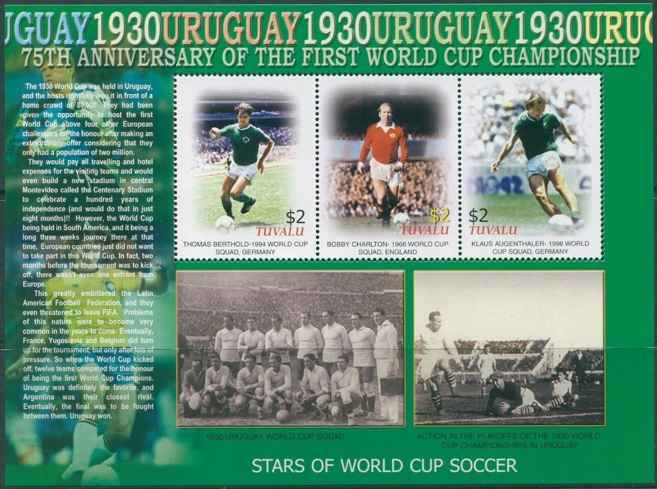 Tuvalu 2005 Football World Cup 75th Year sheetlet MNH