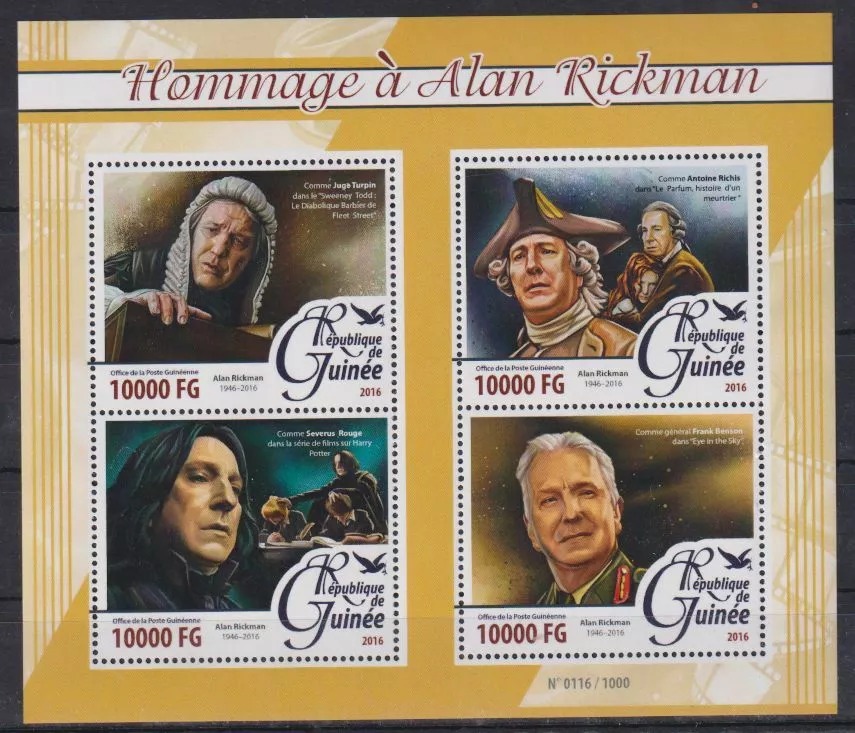 Mozambique 2012 Alan Rickman M/S HMN