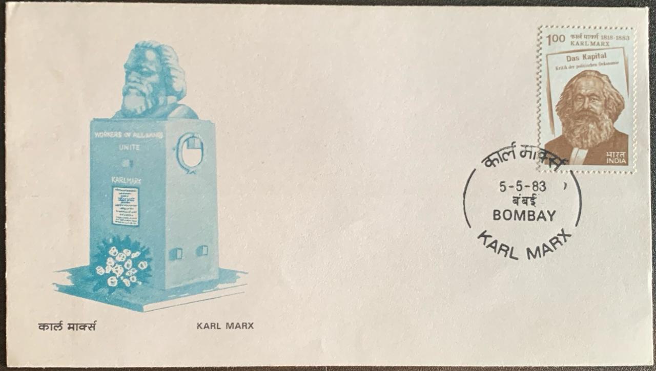 India 1983 Karl Marx First Day Cover