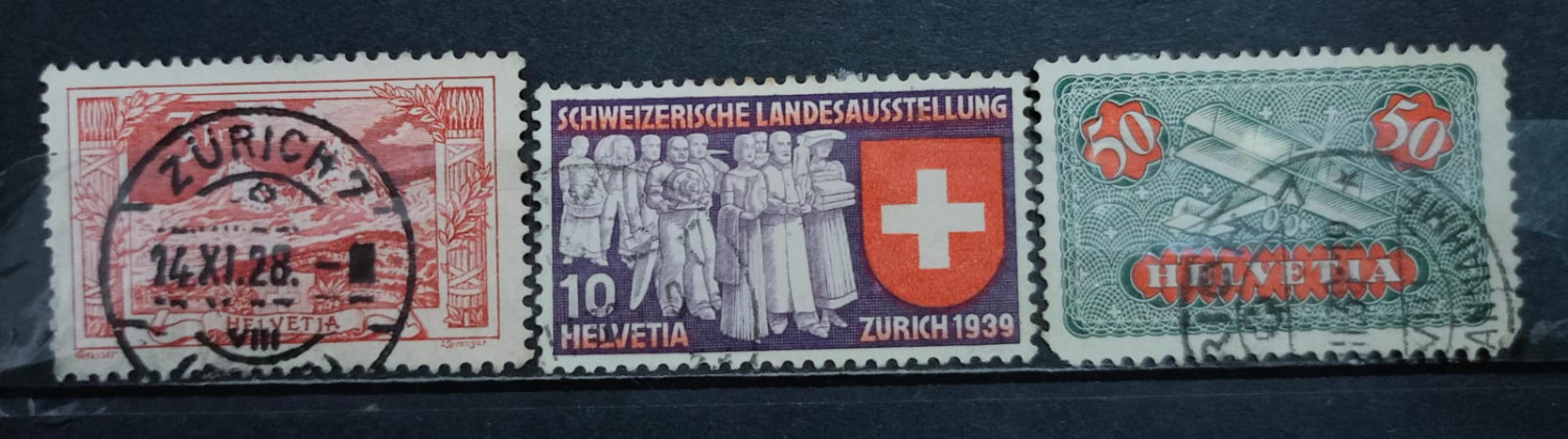 Switzerland 90's Stamps 3V Used Set