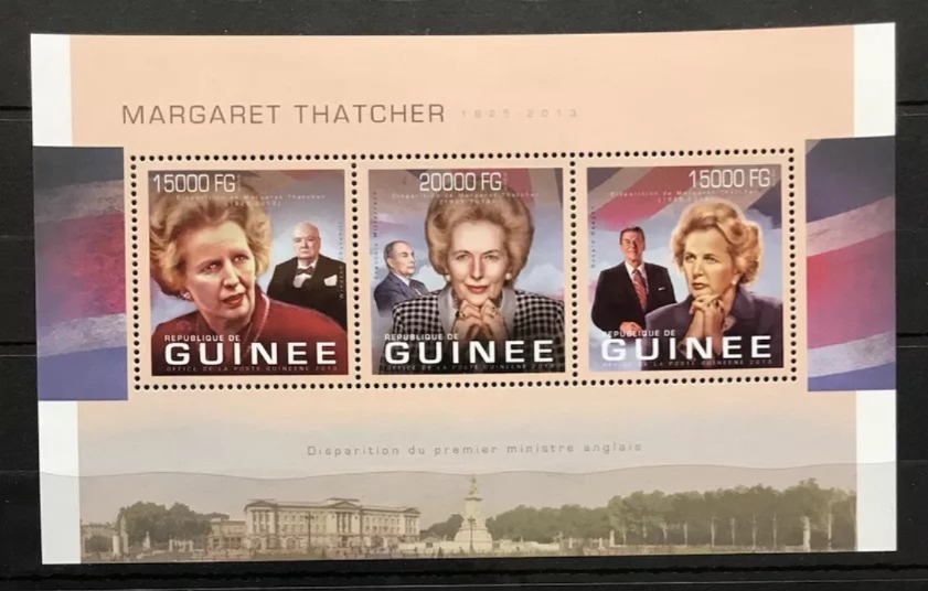 Guinee 2013 Margaret Thatcher British Prime Minister M/S HMN