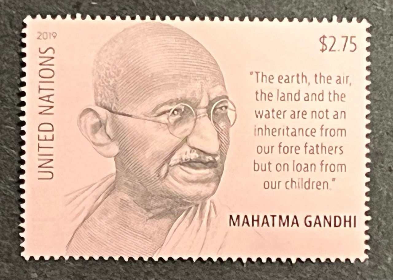 United Nations 2019 150th Anniversary of Mahatma Gandhi 1v stamp MNH