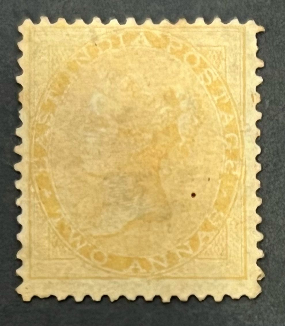 India 1865 QV East India Elephant Head Wmk SG 61 2a Yellow Mint SG Cat val £500