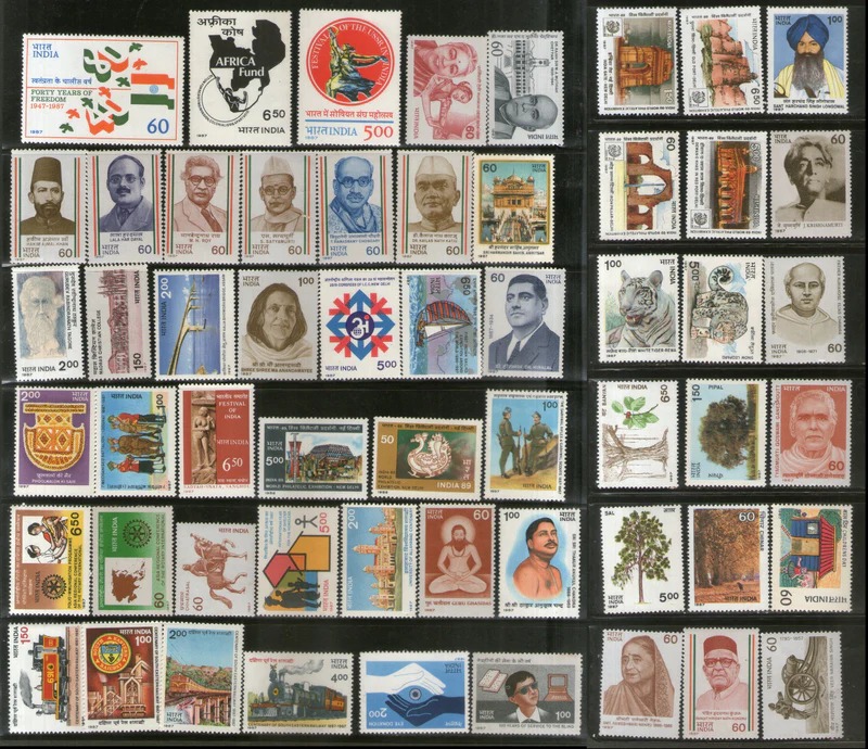India 1987 Year Pack Complete Set MNH