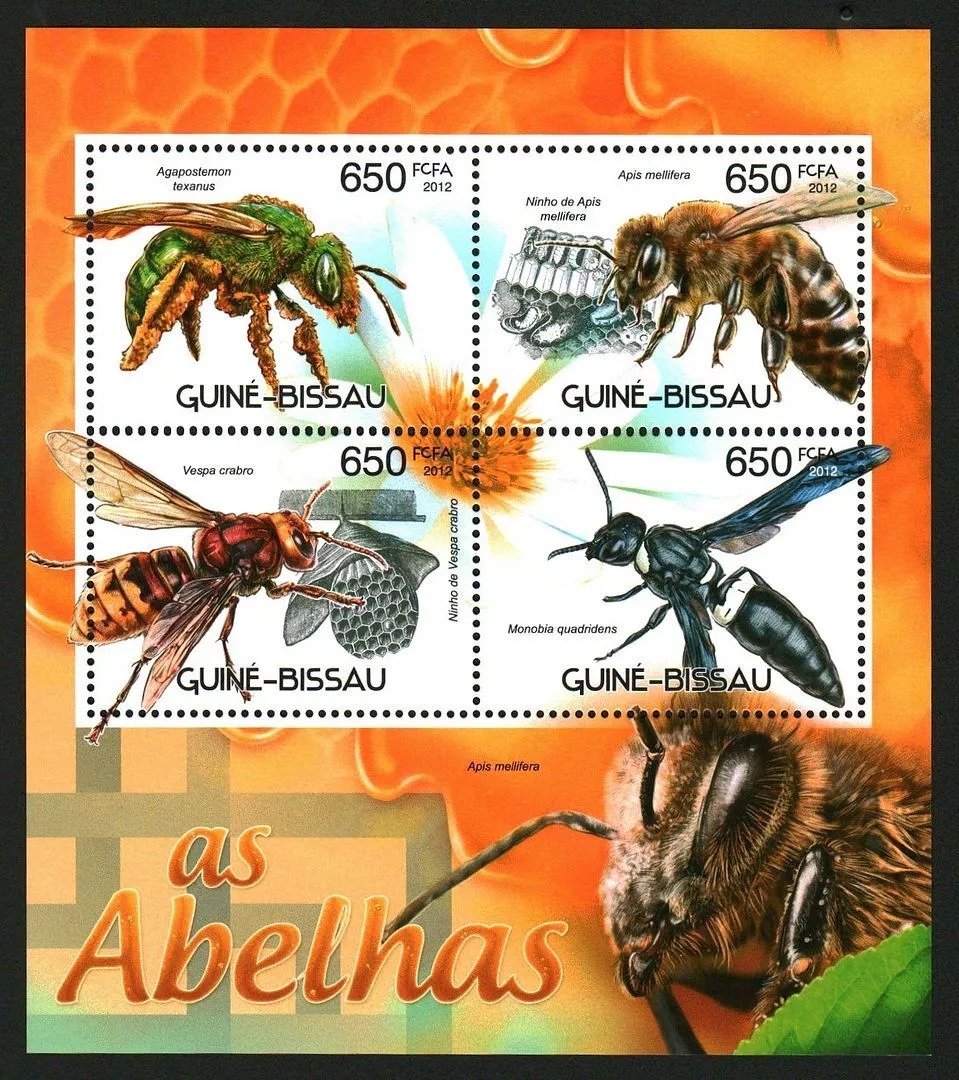 Guinea Bissau 2012 Bees M/S MNH
