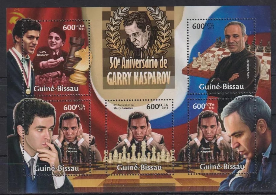 Guinea Bissau 2013 Garry Kasparov M/S MNH