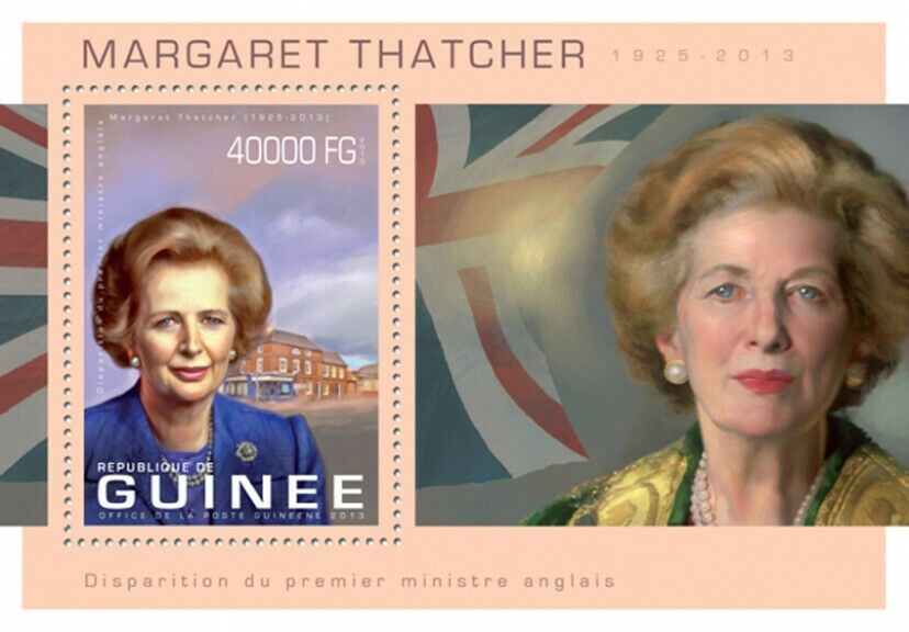 Guinee 2013 Margaret Thatcher Politics Women M/S MNH
