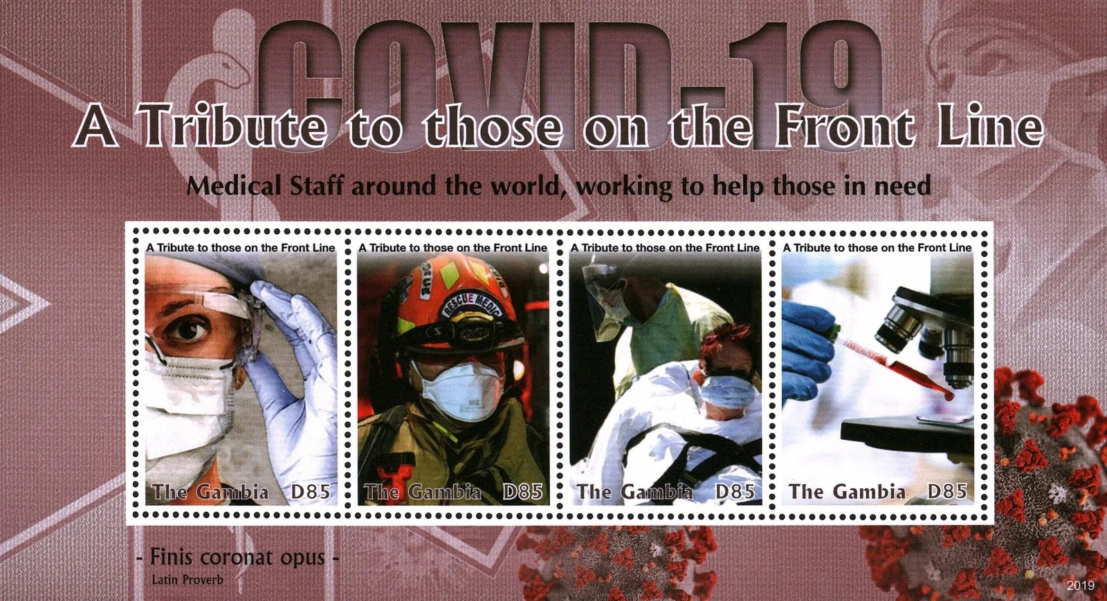 Gambia 2020 Covid - 19 Medicine Microscope M/S MNH -