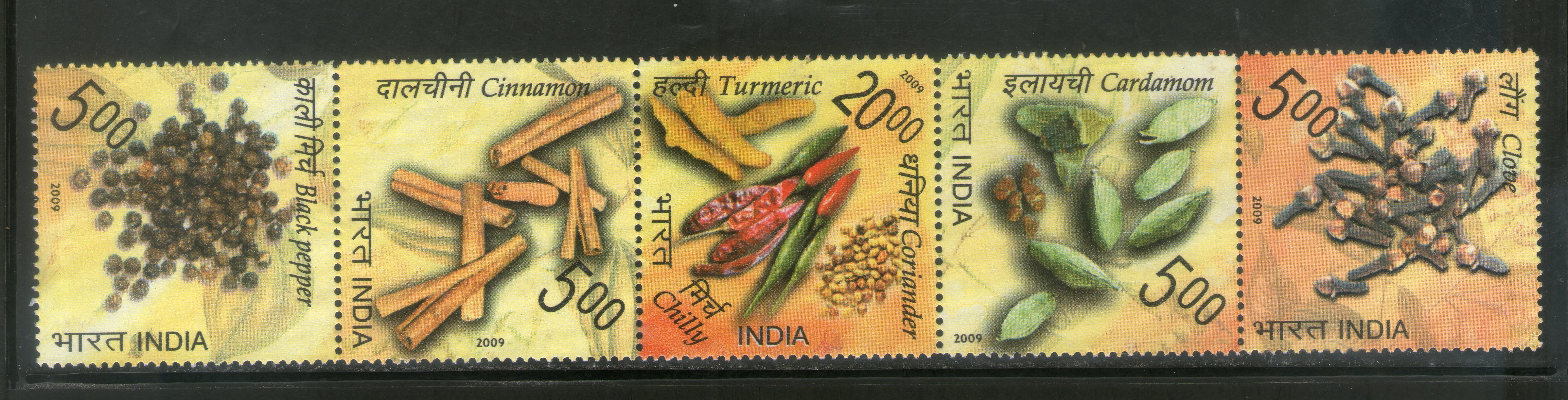 India 2009 Spices of India Setenant MNH