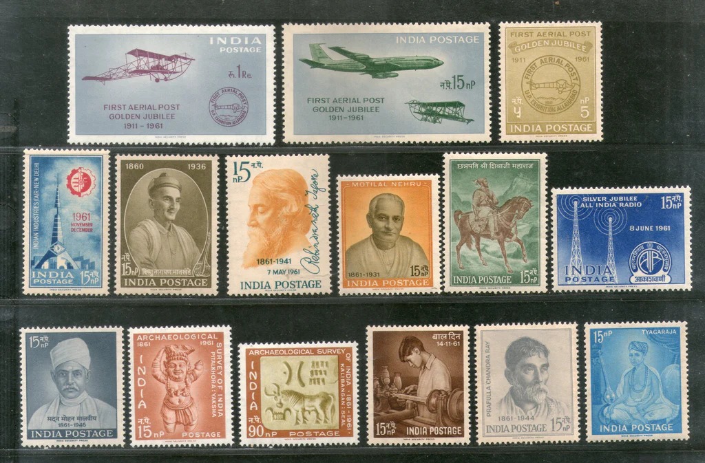 India 1961 Year Pack Complete Set MNH