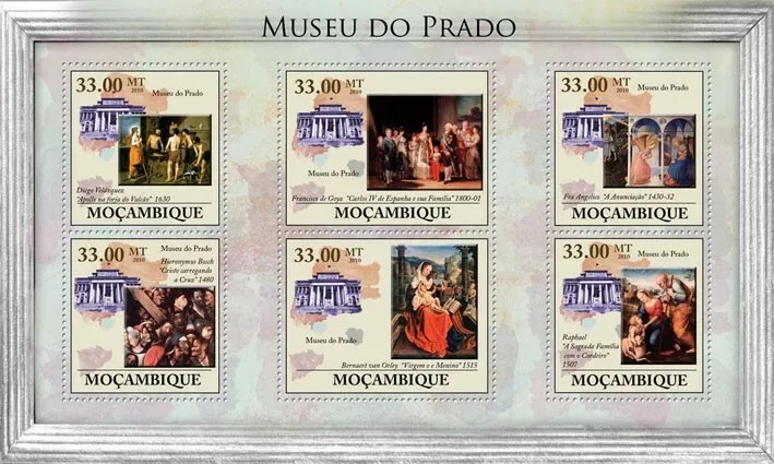 Mozambique 2010 Prado Museum M/S MNH