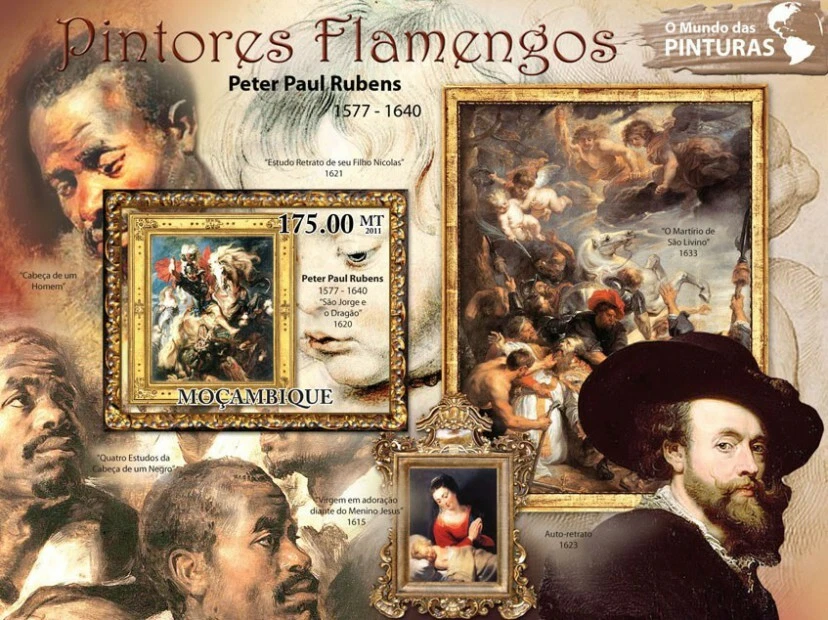 Mozambique 2011 Paul Rubens Flemish Paintings M/S MNH