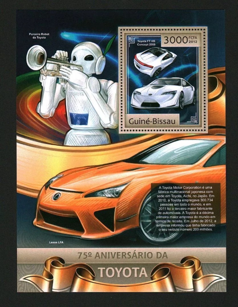 Guinea Bissau 2012 Cars M/S HMN