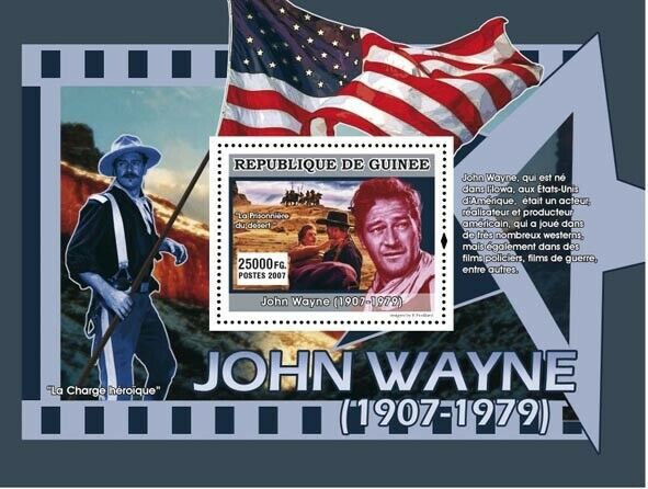 Guinee 2007 John Wayne M/S MNH