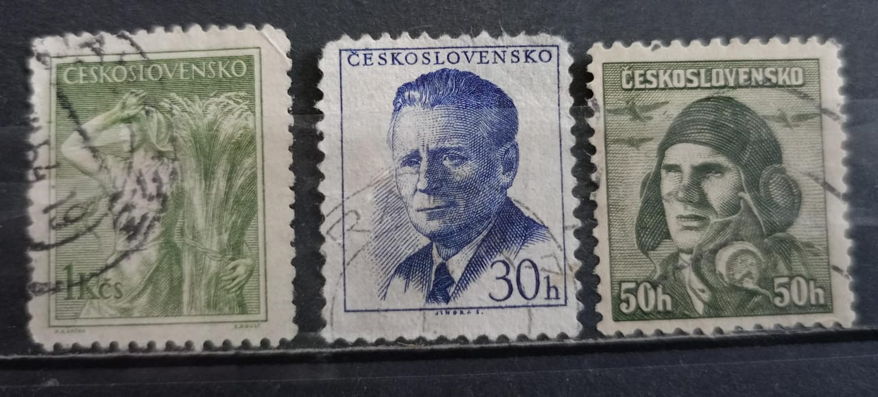 Czechoslovaks 90's Stamps 3V Used Set
